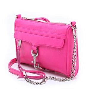 NEW Rebecca Minkoff Mini Mac Poppy Pink Crossbody